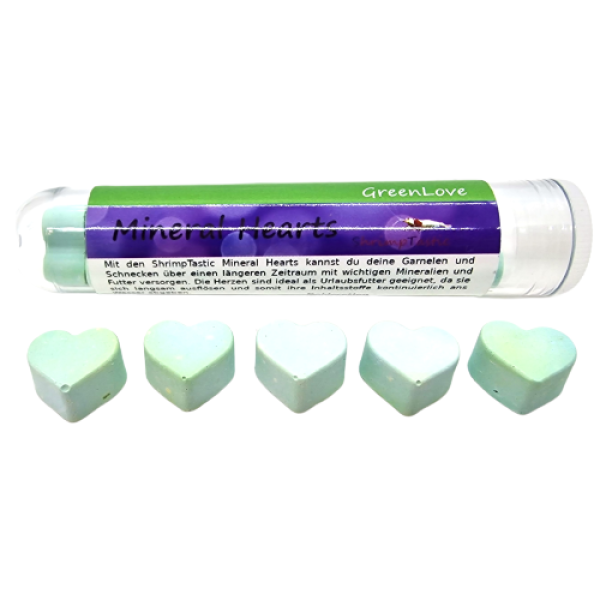 mineral hearts "green love"